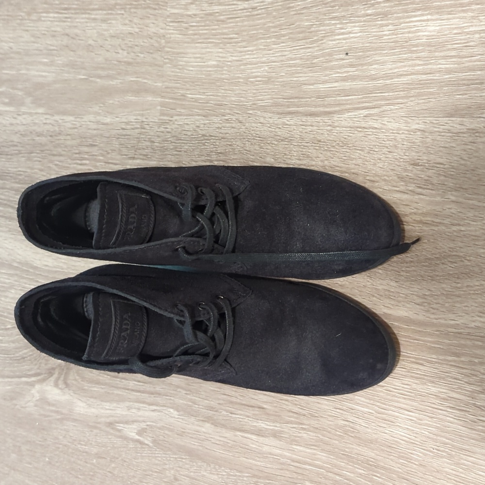 Prada | Suede Bootie | Black